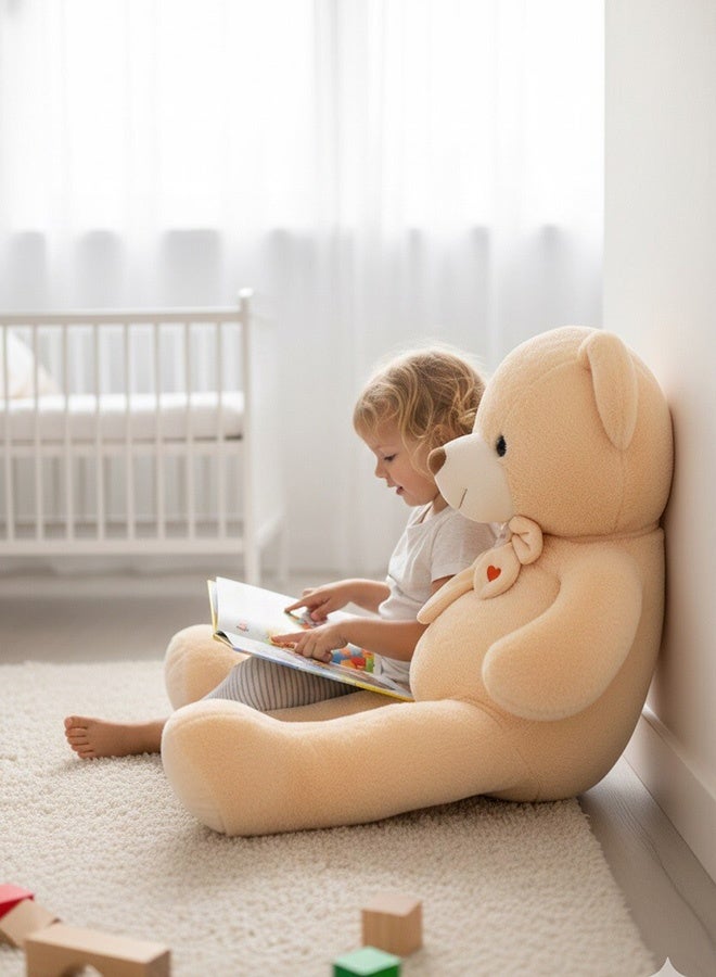 Toyland دب تيدي عملاق 130 سم لعبة قماشية ناعمة - Image 3